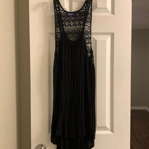 Mileage Size 1X Crocheted Back Tank